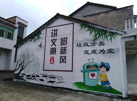 东至墙绘是现在流行的墙体广告