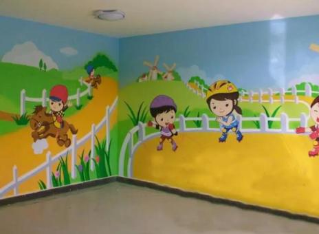 东至幼儿园墙体彩绘制作流程及注意事项