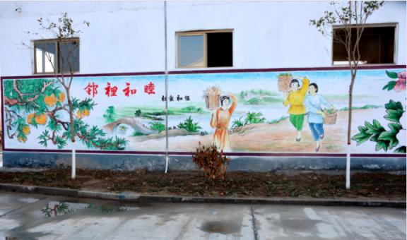 东至乡镇文化墙 乡风文明焕发新活力