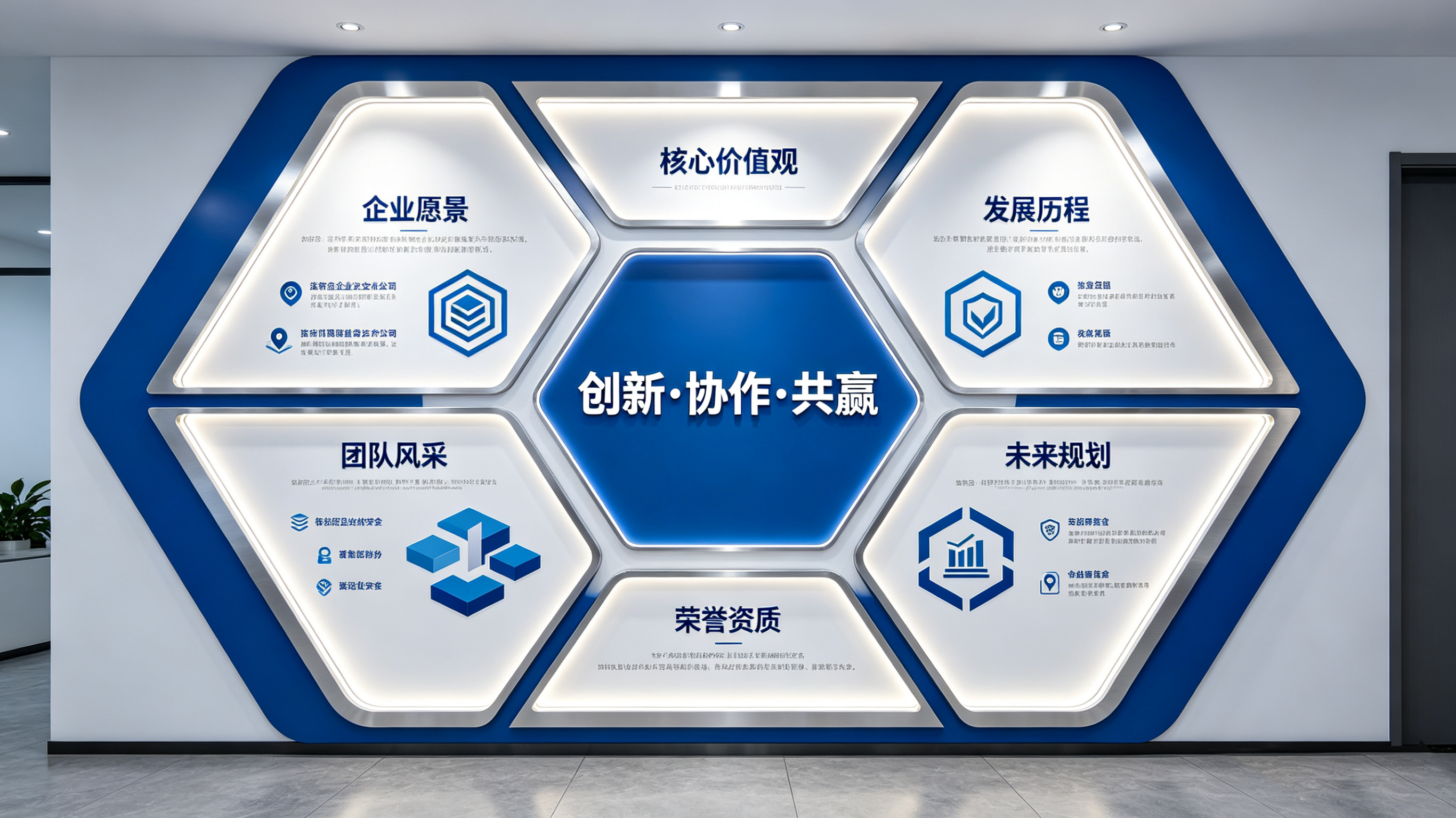 东至企业文化墙六边形避坑指南（新手常犯5个错误）